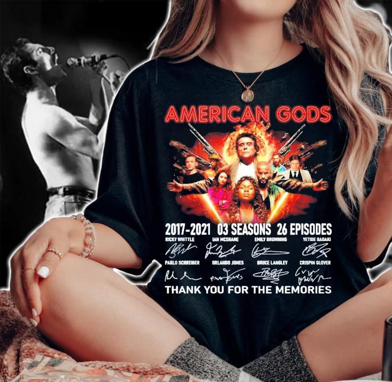American Gods 2017 2021 03 seasons 26 episodes thank you for the memories shirt