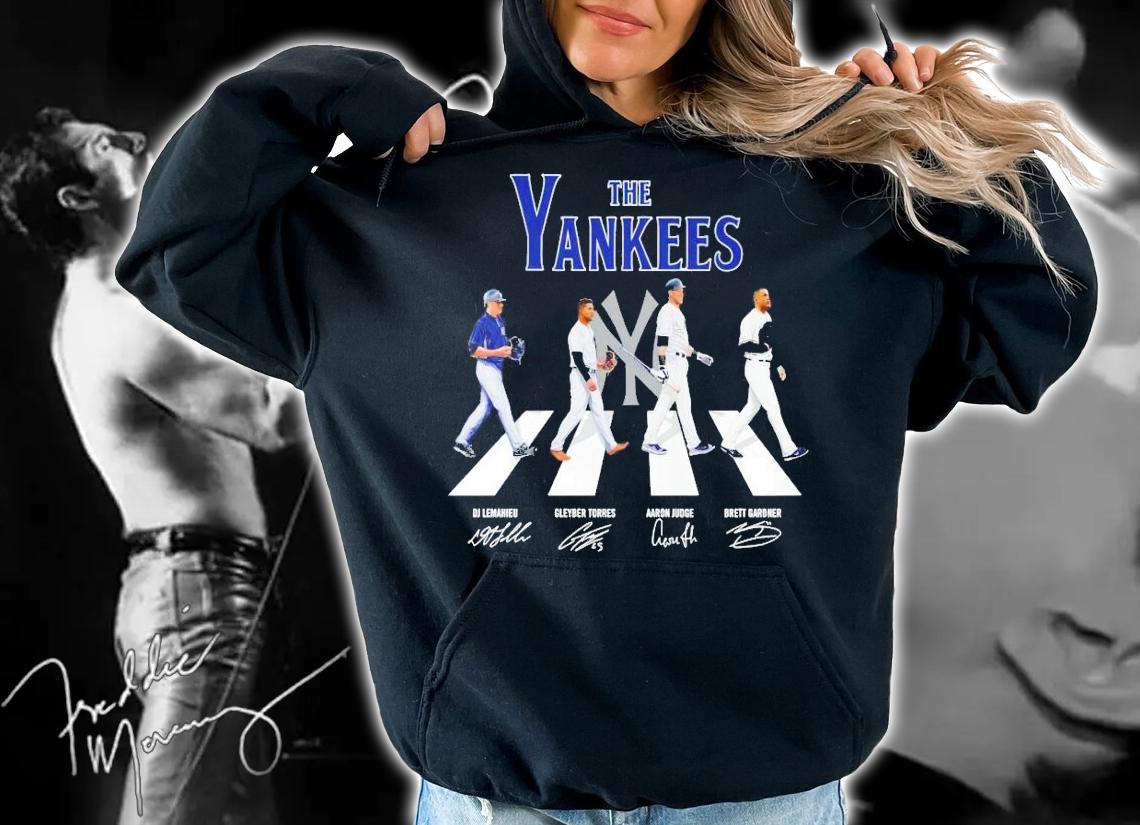 Best The Yankees Abbey Road signatures shirt hoodie