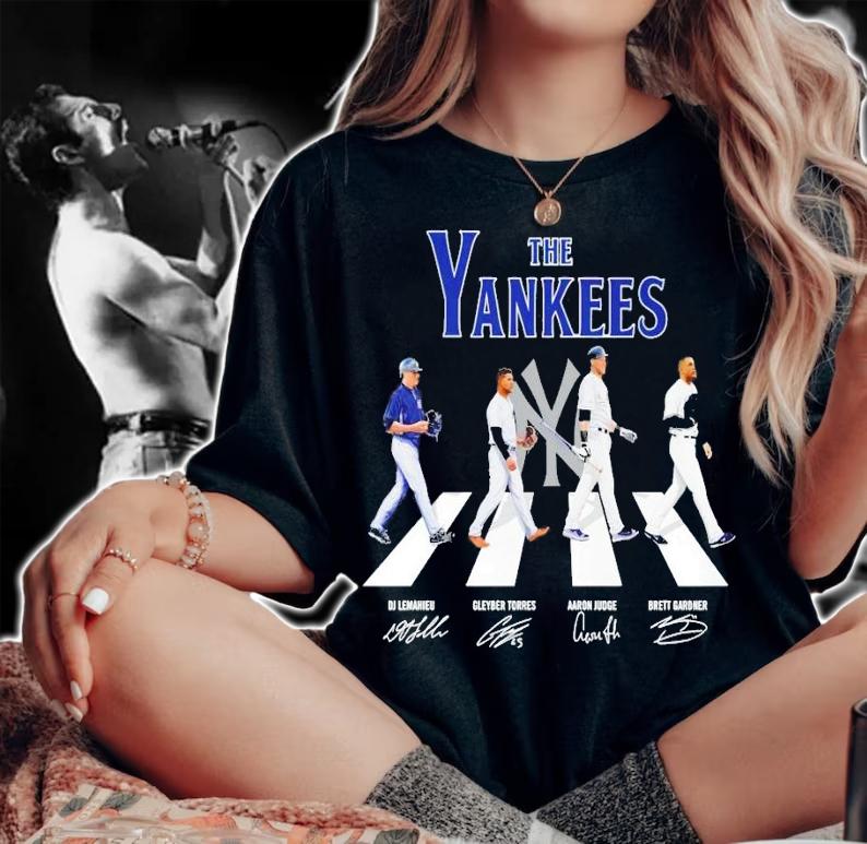 Best The Yankees Abbey Road signatures shirt woman shirt