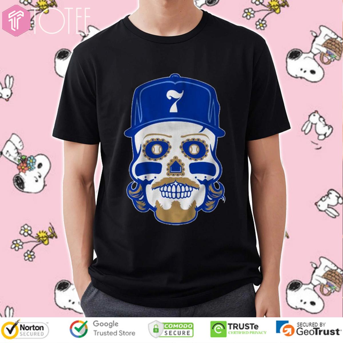 Bobby Witt Jr. Sugar Skull Kansas City Royals T-Shirt