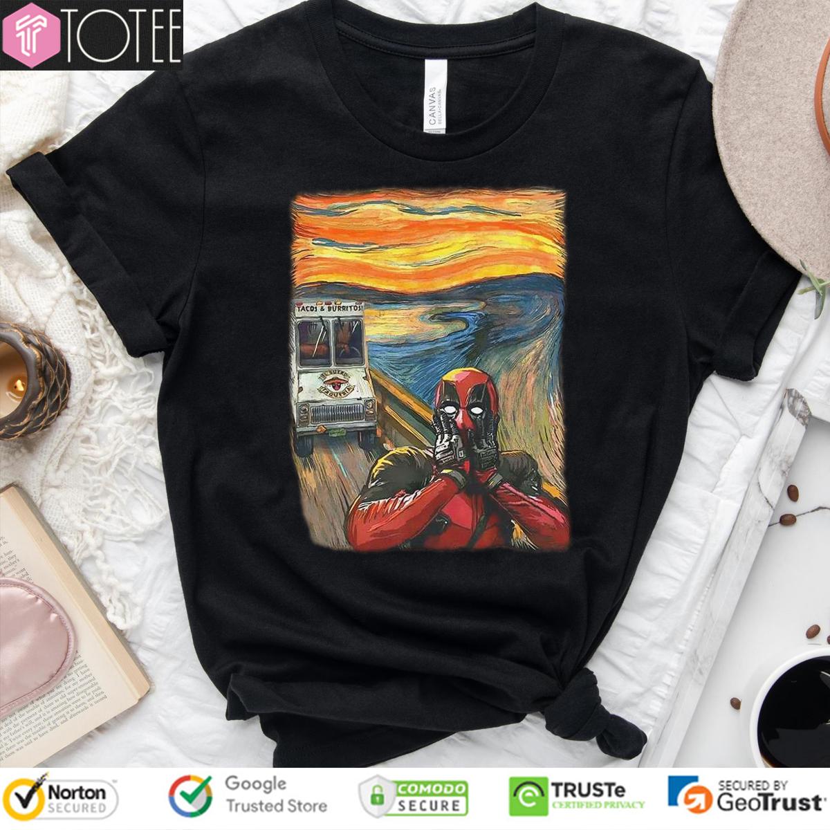 The Scream Parody Deadpool Marvel T-Shirt
