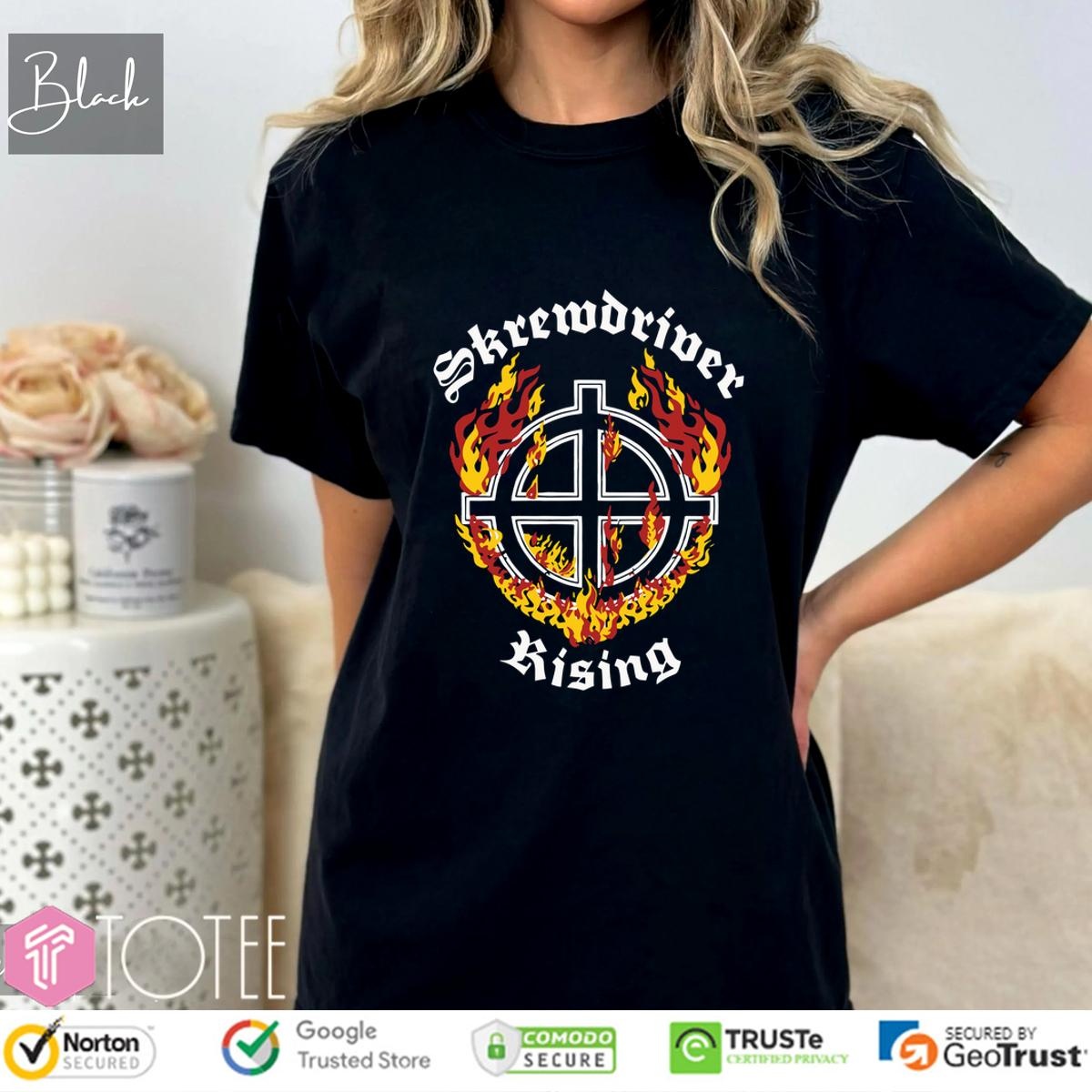 The Skrewdriver Rising Rock band TShirt: Get Band Merch Today