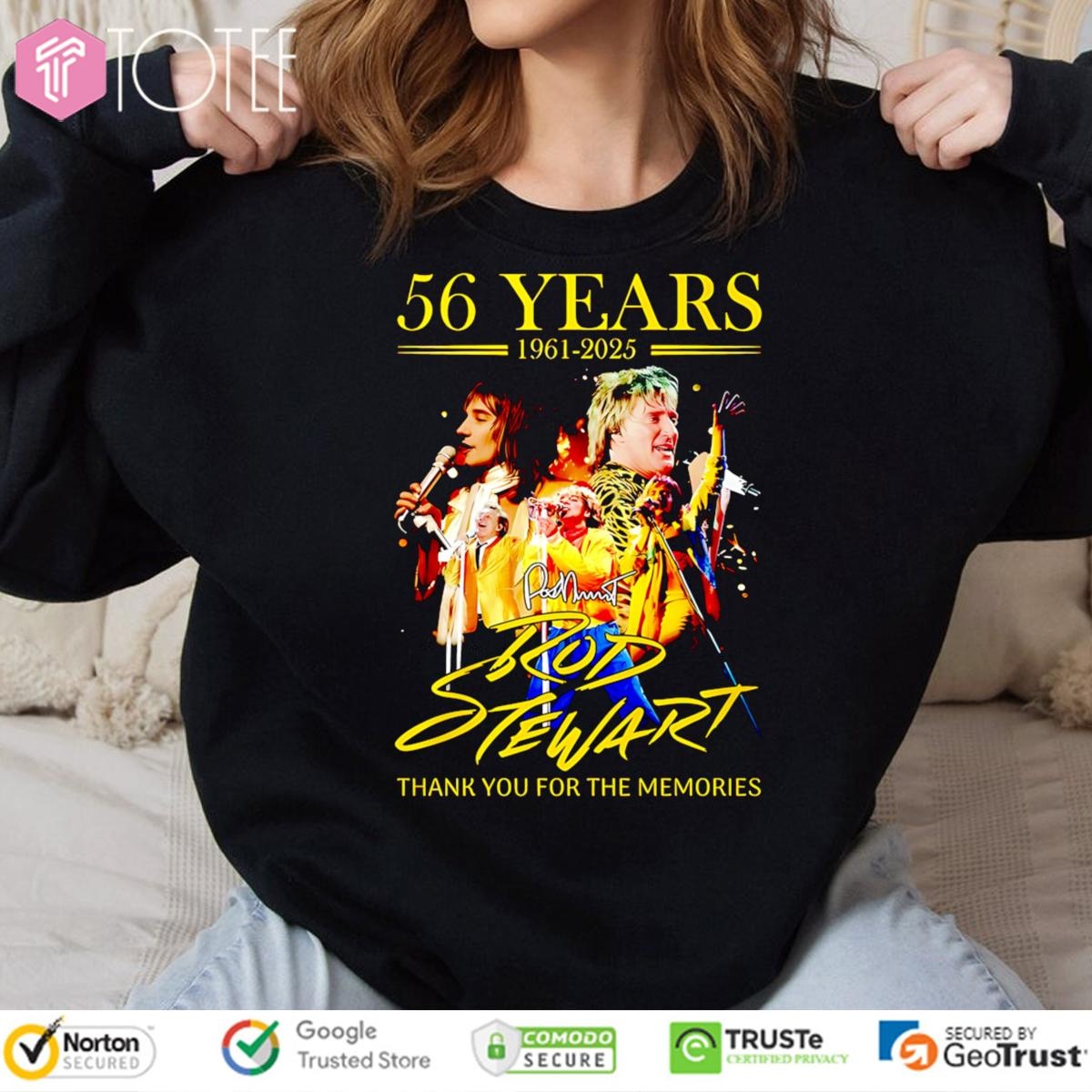 56 Years 1961-2025 Rod Stewart Signature sweatshirt