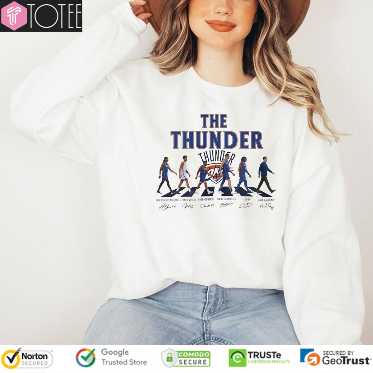 The Thunder Nba Abbey Road Oklahoma City Thunder Signatures sweatshirt