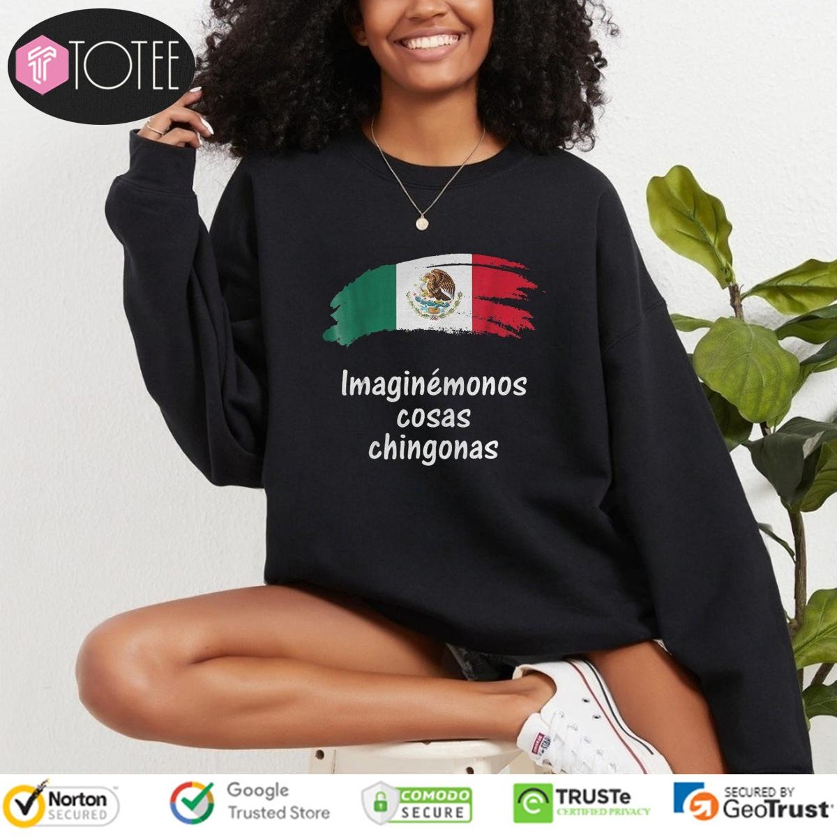 Imaginémonos Cosas Chingonas Mexican Flag sweatshirt
