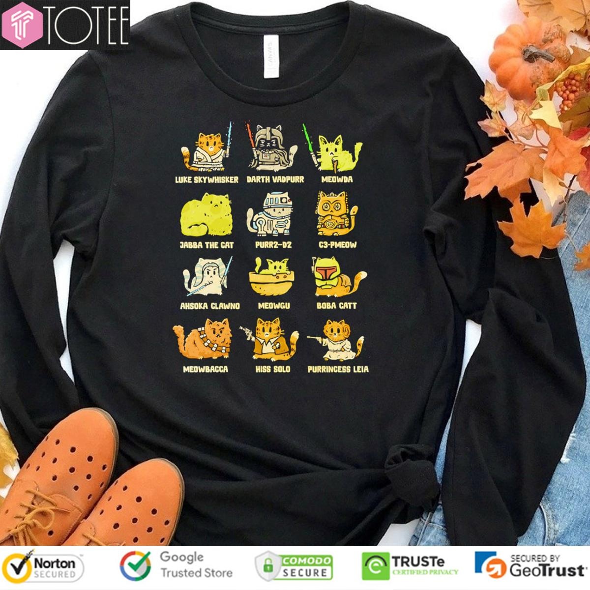 Star Kittens Parody Star Wars Characters Kitten Cat sweatshirt