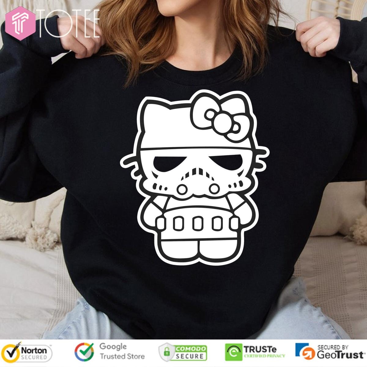 Hello Stormtrooper Parody Cat Hello Kitty Star Wars sweatshirt