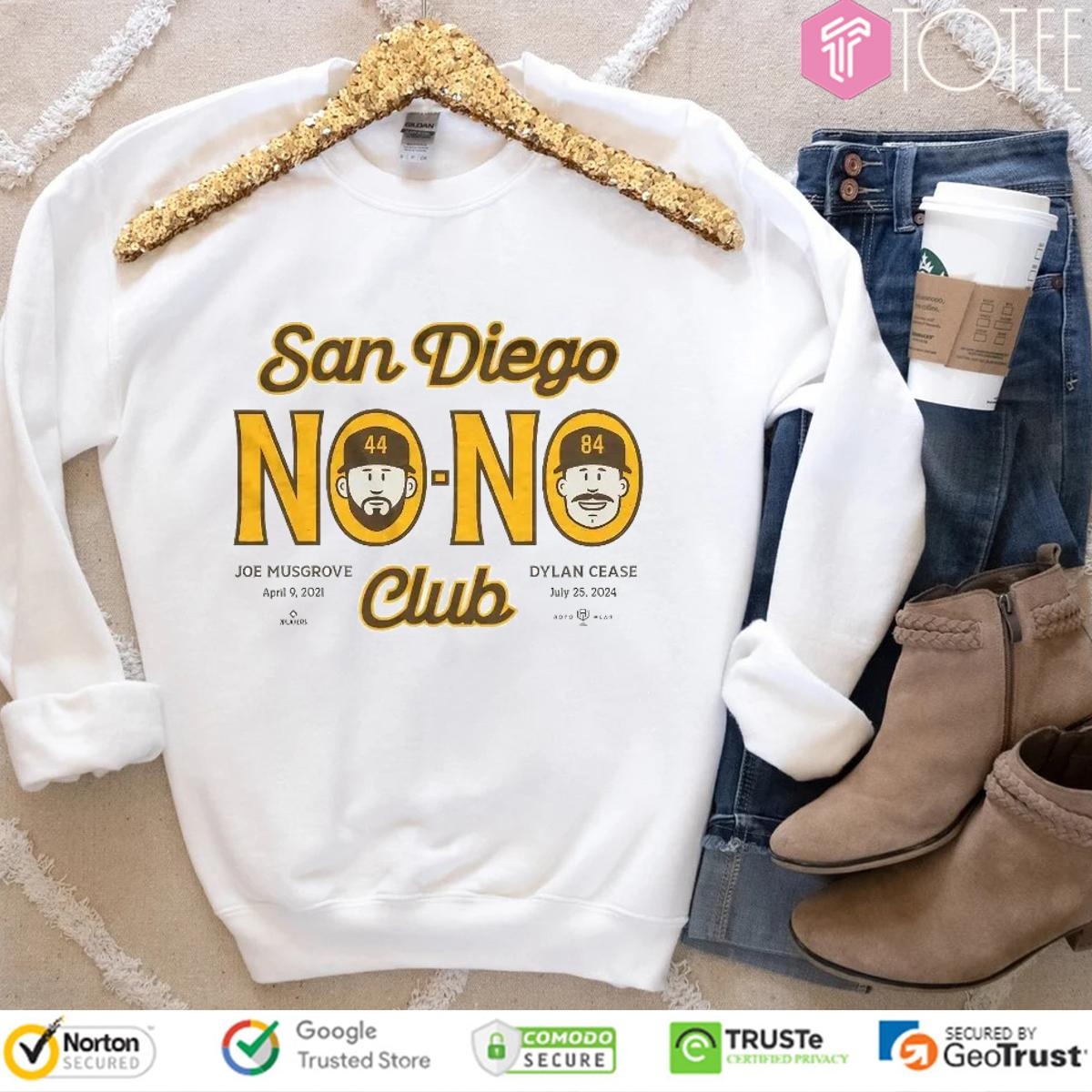 San Diego Padres Joe Musgrove And Dylan Cease No No Club sweatshirt
