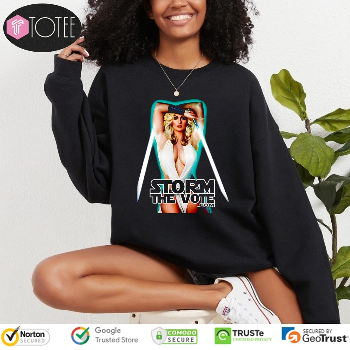 Storm The Vote Stormy Daniels Star Wars sweatshirt