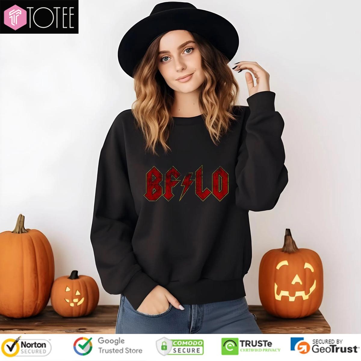 Buffalo Rocks Parody Acdc Logo sweatshirt