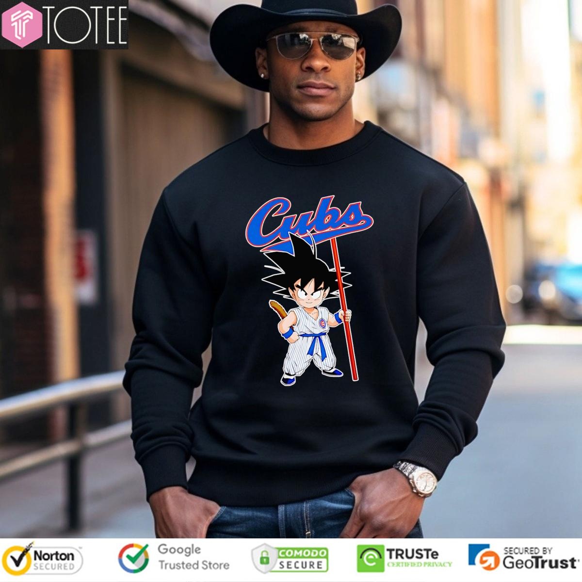 Dragon Ball Z Goku Cosplay Chicago Cubs sweatshirt