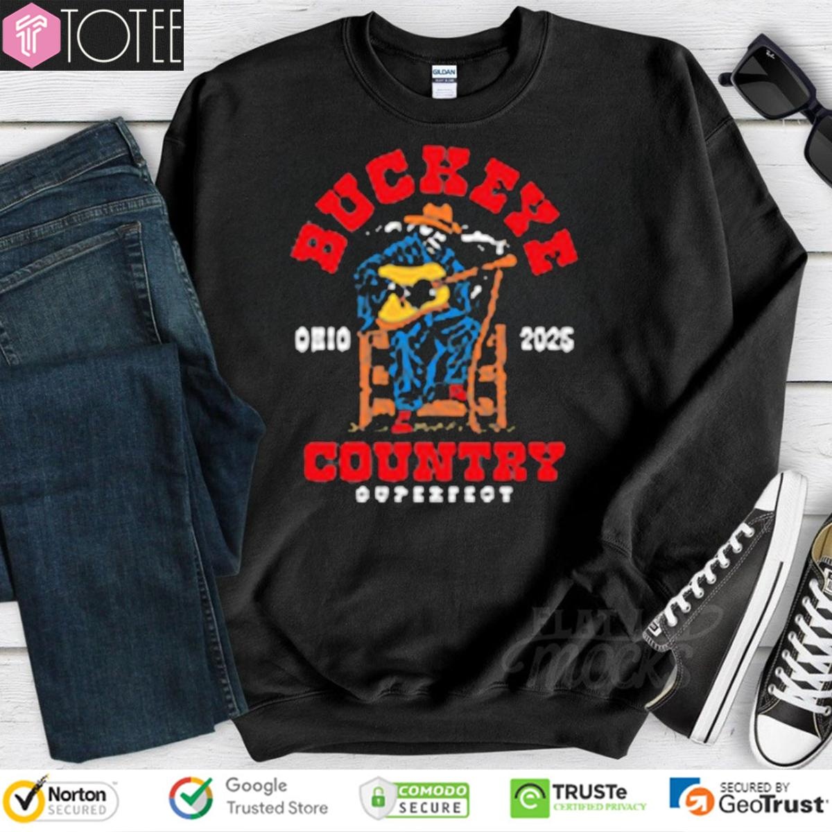 Buckeye Country Superfest Grim Reaper Guitar Ohio 2025 sweatshirt