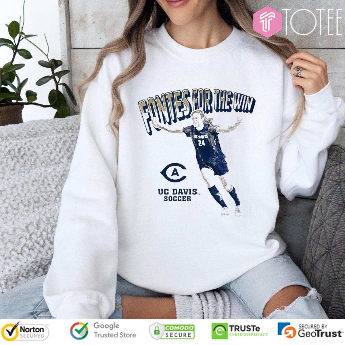 Genavieve Fontes For The Win Uc Davis Soccer Shirt sweatshirt