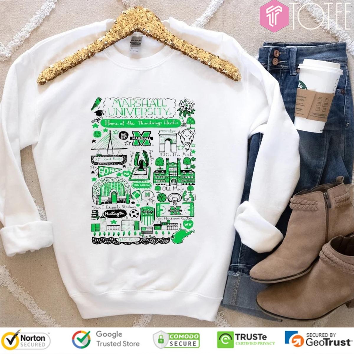 Marshall University Art Illustration sweatshirt