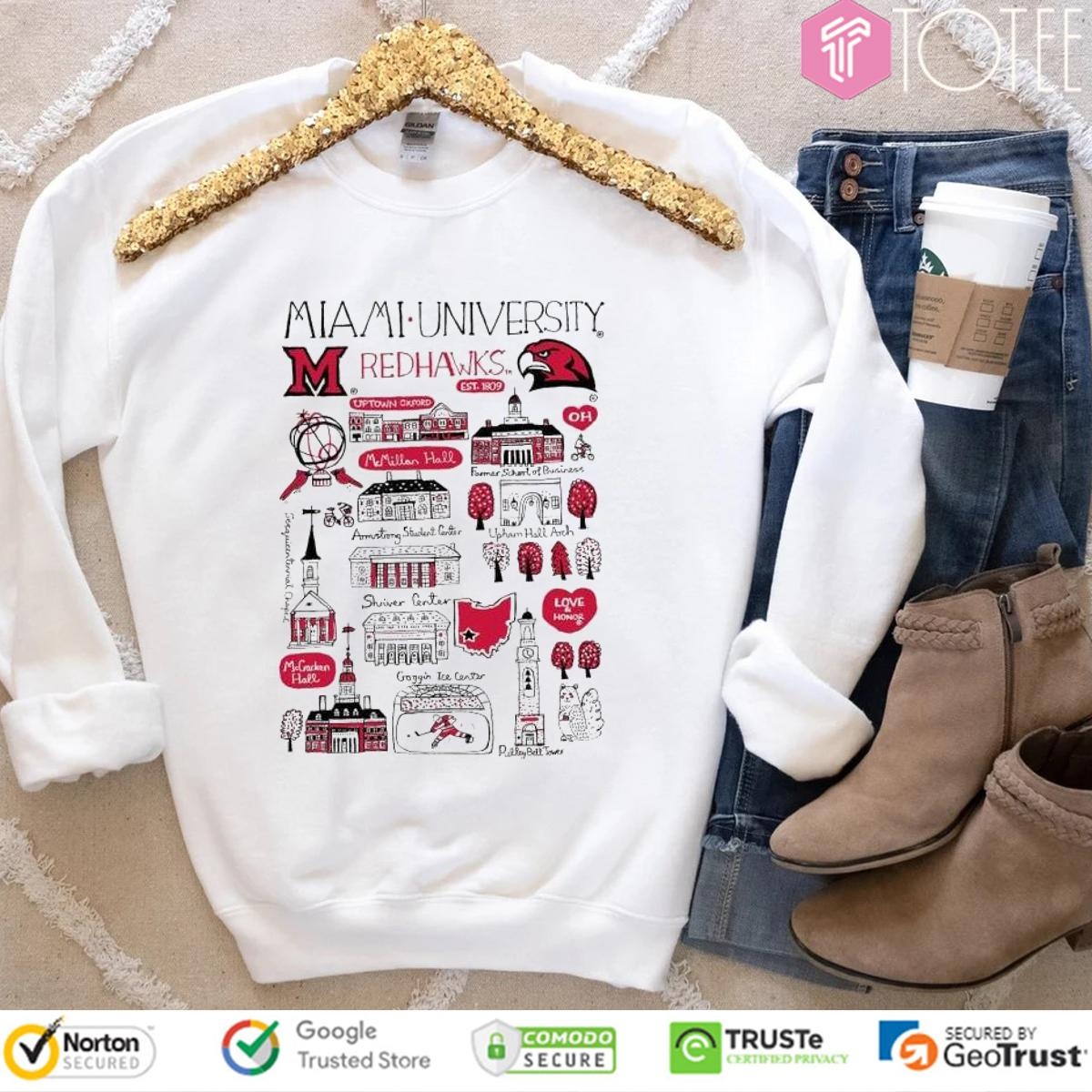 Miami University Redhawks Art Illustration sweatshirt