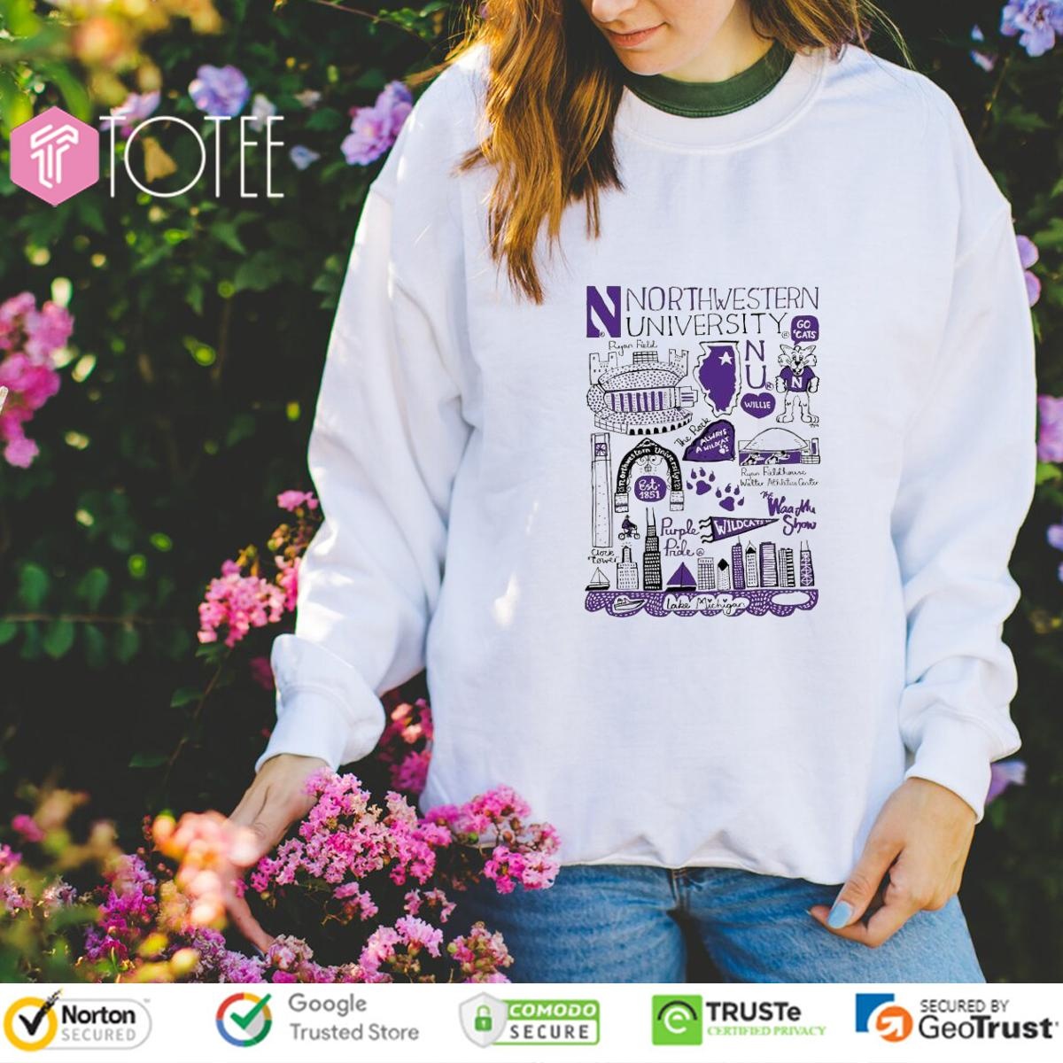Northwestern University Art Illustration sweatshirt