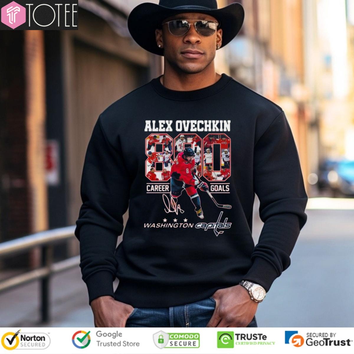 Alex Ovechkin 890 Career Goals Washington Capitals Signature sweatshirt