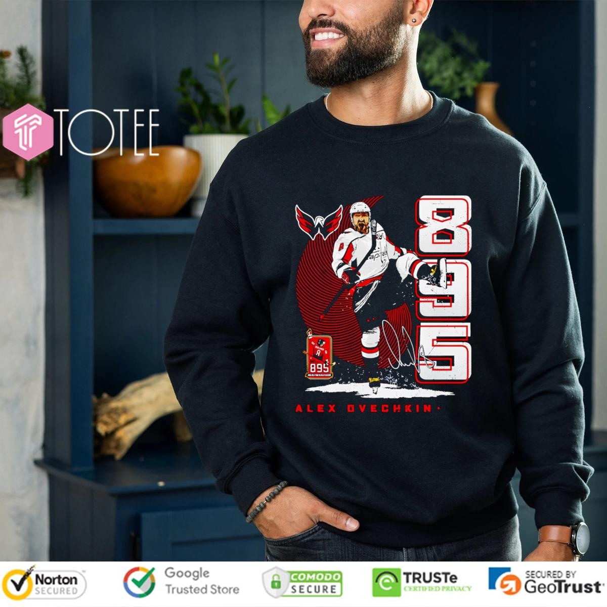Alex Ovechkin 895 Goals Scorer Washington Capitals Signature sweatshirt