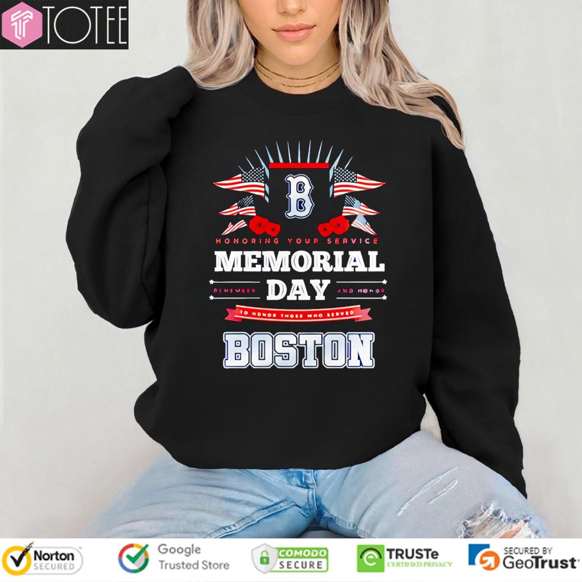 Honoring Your Service Memorial Day Boston Red Sox Baseball sweatshirt