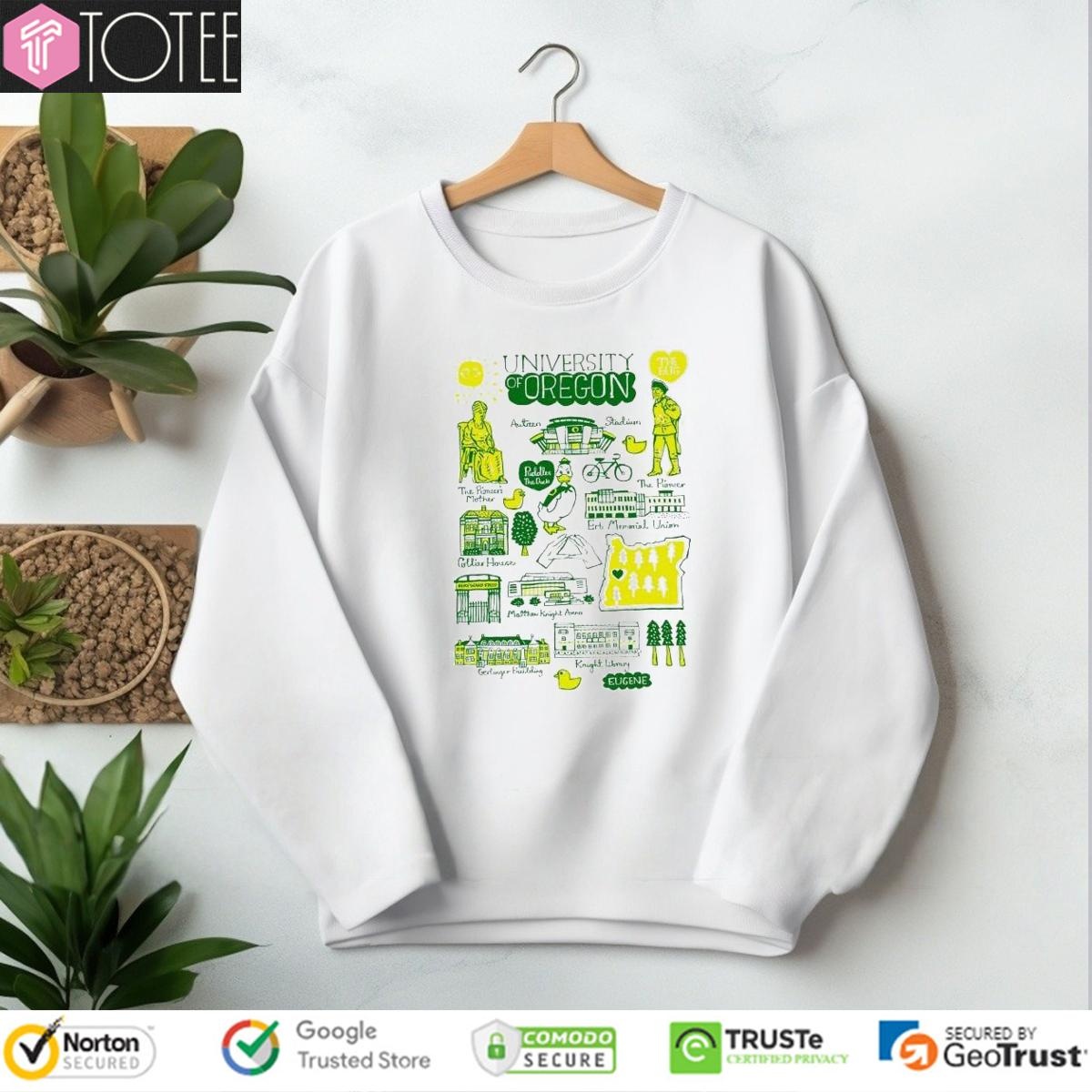 University Of Oregon Ducks Art Illustration sweatshirt