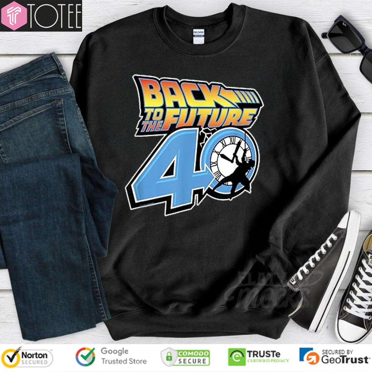 Back To The Future 40 Years Logo sweatshirt