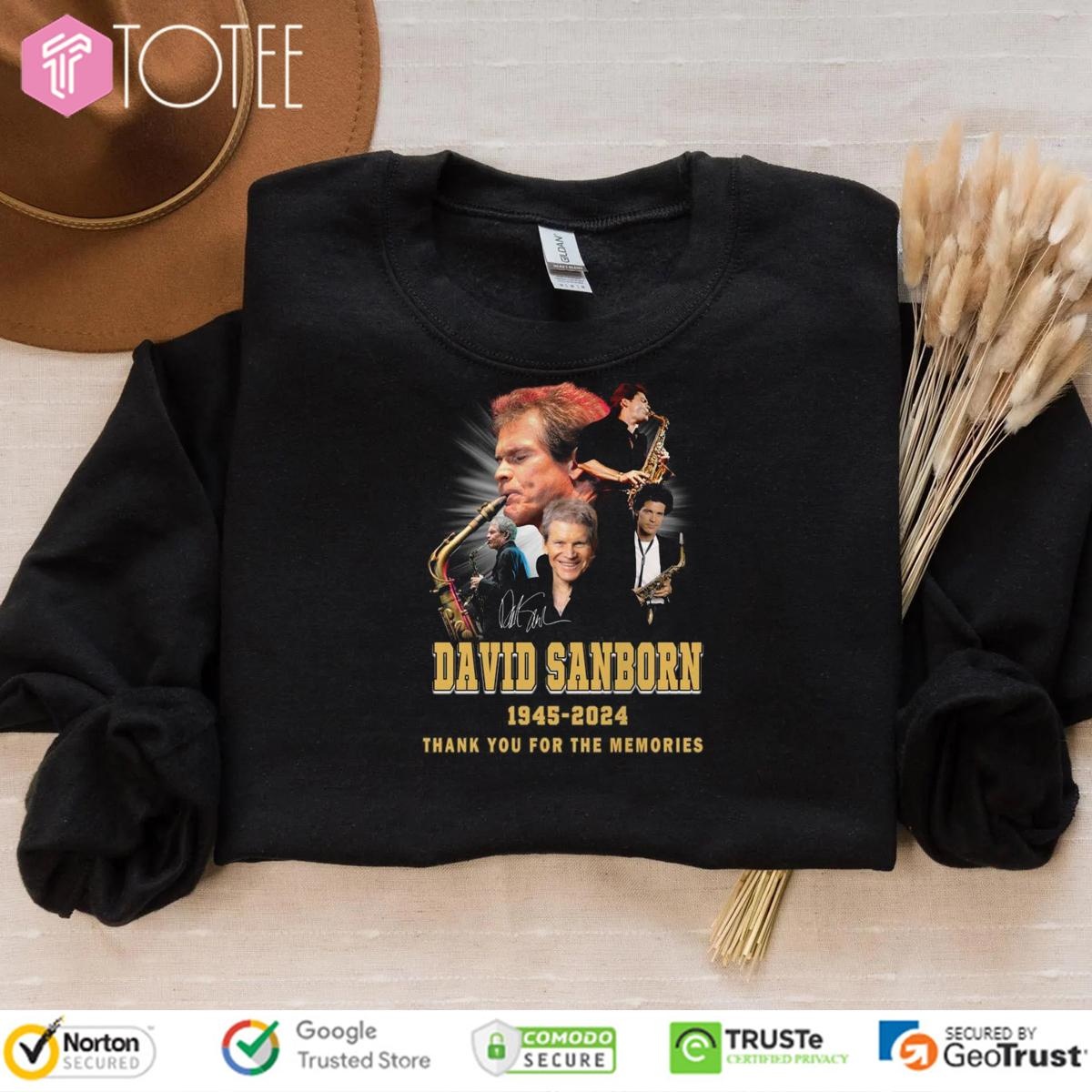 David Sanborn 1945-2024 Signature sweatshirt