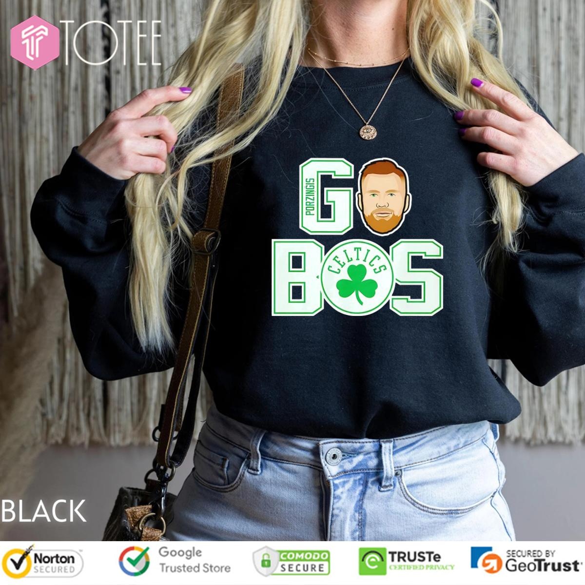 Kristaps Porzingis Go Bos Boston Celtics sweatshirt