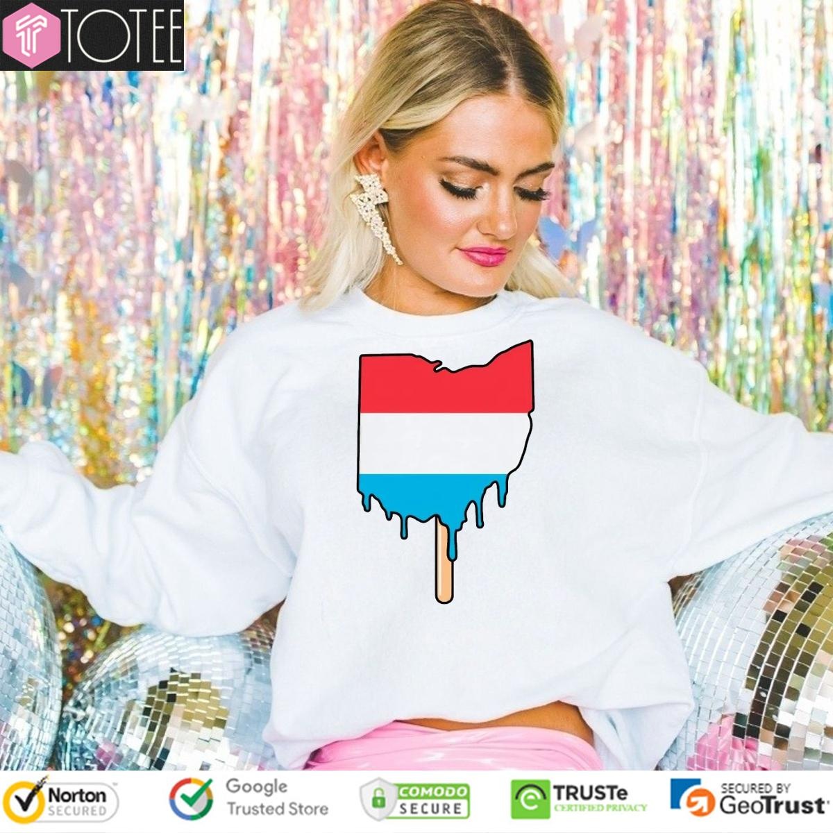 Ohio Luxembourg Flag Ice Cream sweatshirt