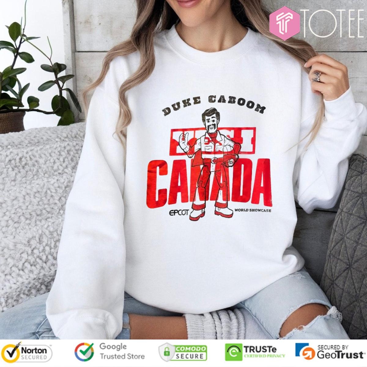 Yes I Canada Epcot World Showcase Duke Caboom sweatshirt