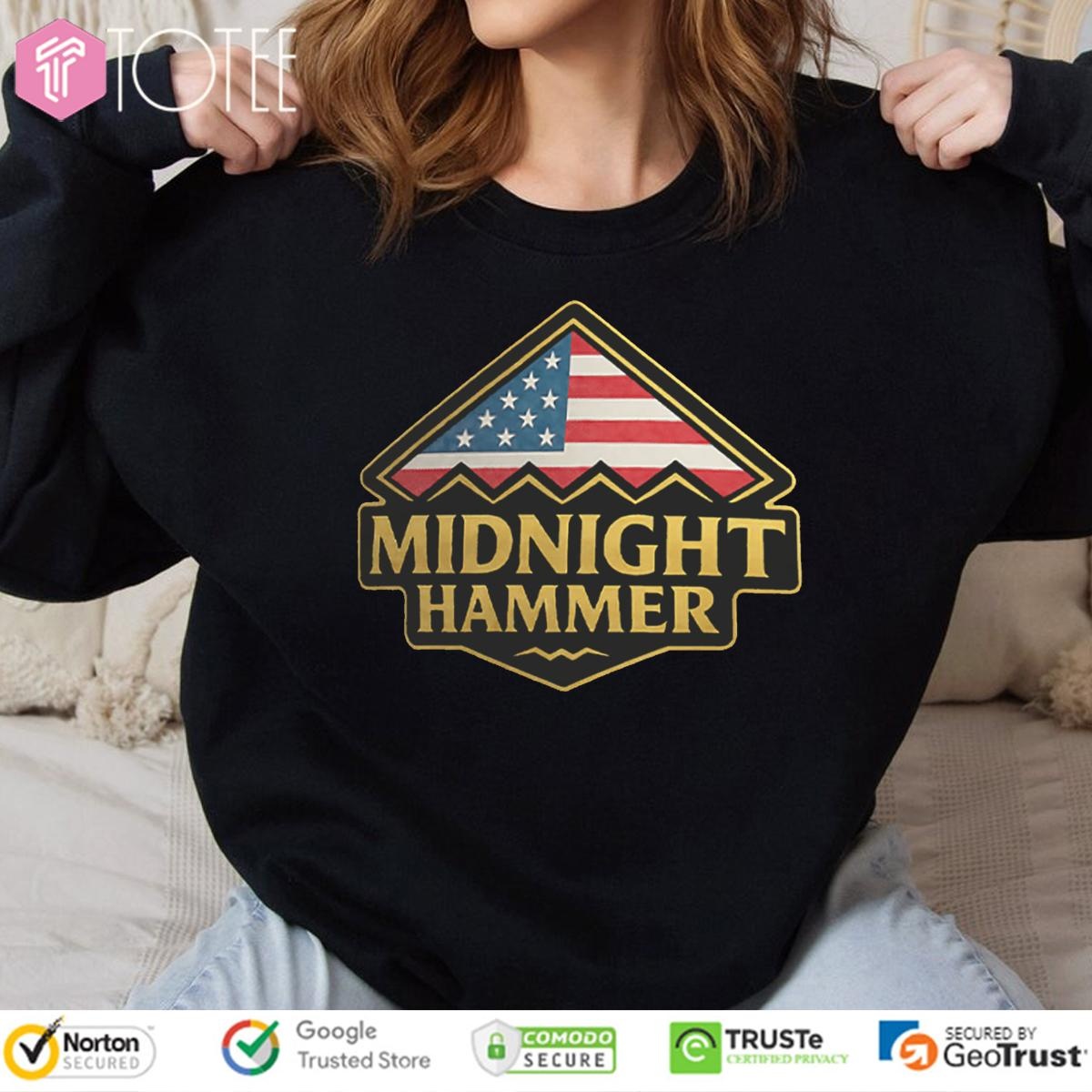 Operation Midnight Hammer B-2 Stealth Jet Military sweatshirt