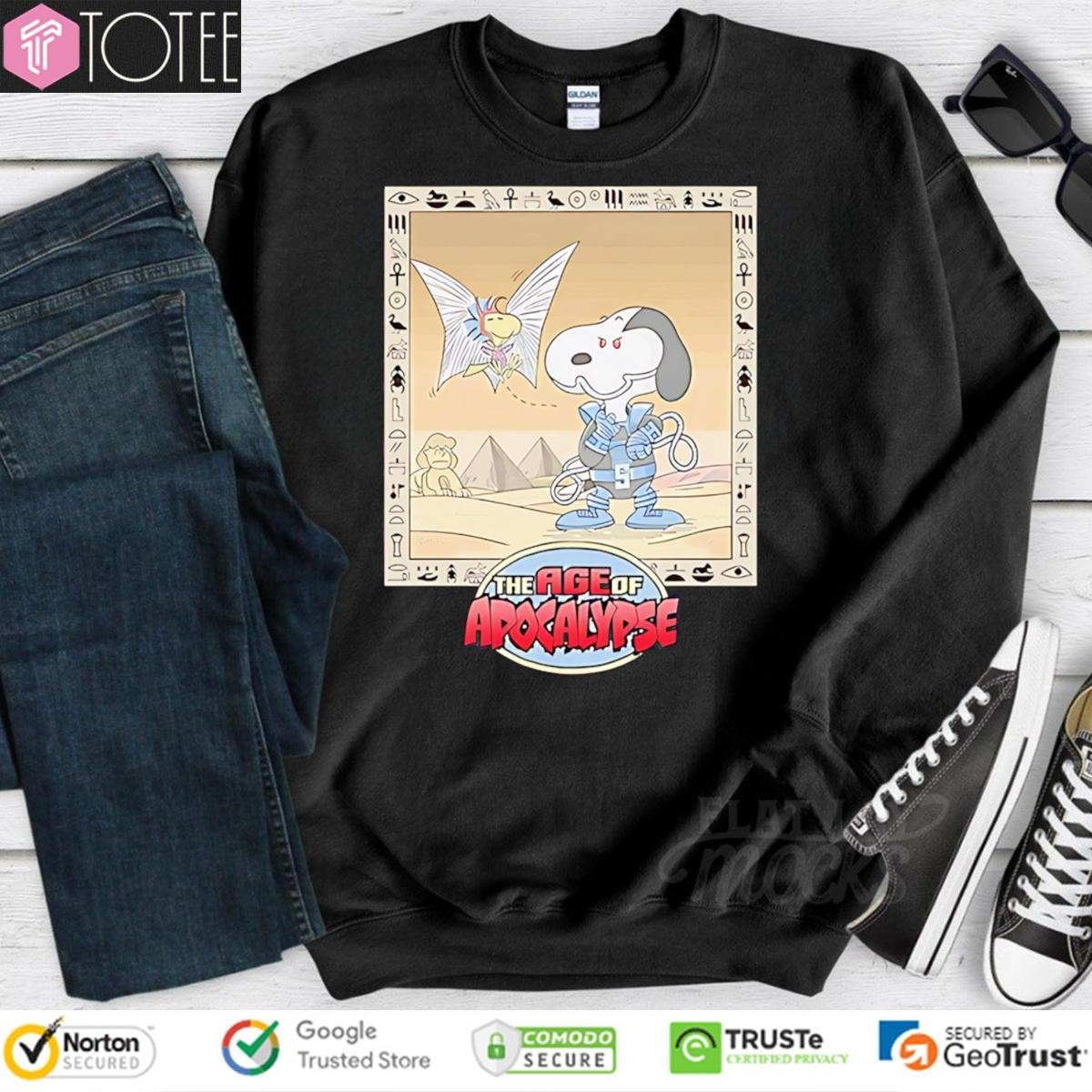 Snoopacolypse Parody Snoopy Woodstock The Age Of Apocalypse X-Men Marvel sweatshirt