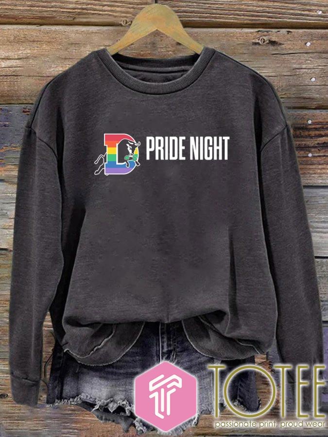 Lgbt Pride Night Durham Bulls Logo sweatshirt