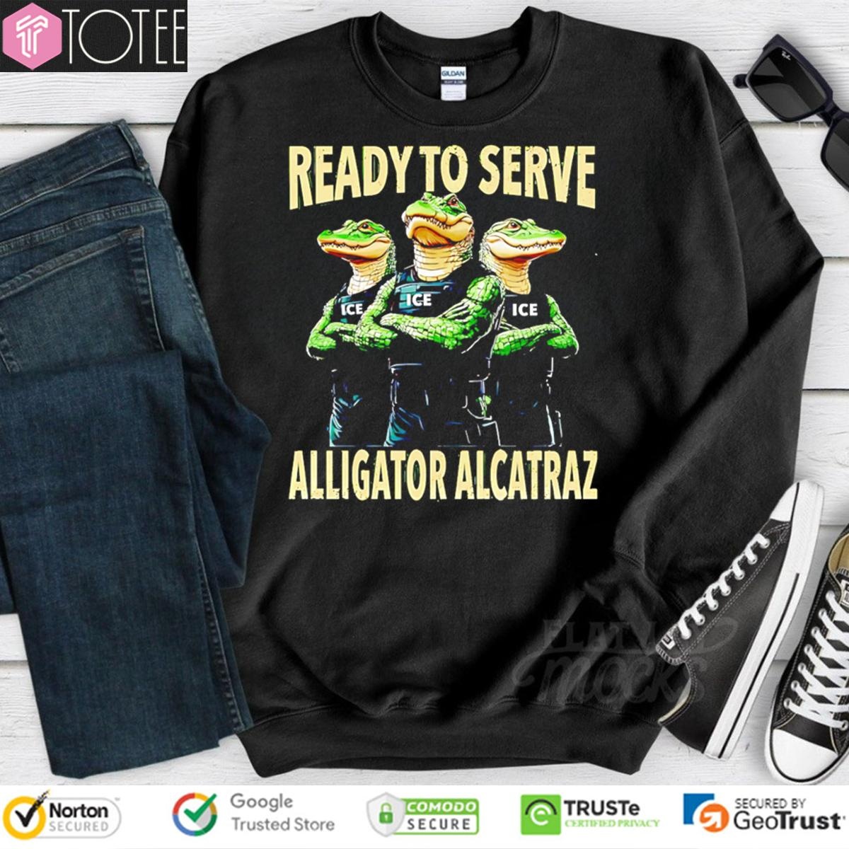 Ready To Serve Alligator Alcatraz Ice sweatshirt
